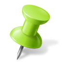 chartreuse, right, mapmarker, pushpin icon