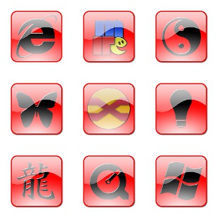 Red Gems Vol. 2 icon sets preview