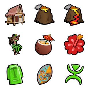 Tiki Time icon sets preview