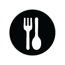 Dinner, Eat, Fork, Monotone, Restaurant, Spoon icon