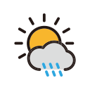 rain, weather, cloudy, sunny, clouds icon