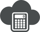 calculation, cloud computing, calculator, calculate, accounting, accountant, cloud icon