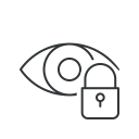 observation, security, eye, lock, secure, protection, visibility icon