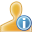yellow, user, information icon