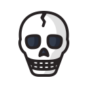 halloween, scary, skeleton, danger, death, skull, dead icon