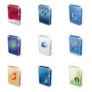 Vista Like Boxes icon sets preview