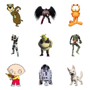 Characters icon sets preview