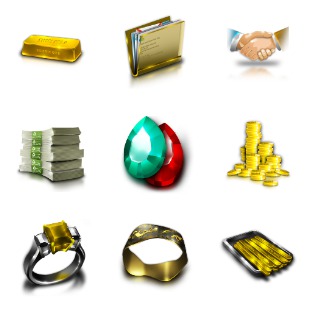 Jewelry Professional icon sets preview