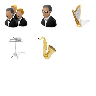 Orchestra icon sets preview
