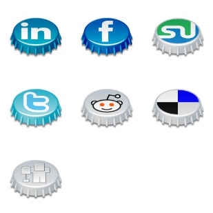 Beer Cap Social icon sets preview