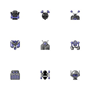 Robot Menace icon sets preview