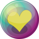 heart yellow 3 icon