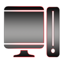 Ordinary desktop computer icon