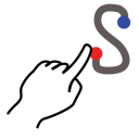 s, uppercase, letter, stroke, gestureworks icon