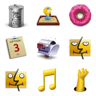 Simpsons icon sets preview