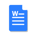 doc, office, blue, word, ms icon