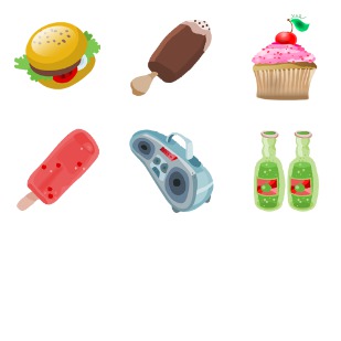 Summer icon sets preview