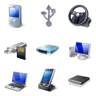 Vista Hardware Devices icon sets preview