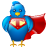 logo, bird, twitter, tweet, hero, social, super, social media icon