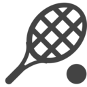 tennis racket ball icon