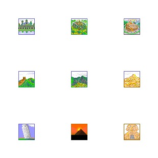 Famous Places icon sets preview
