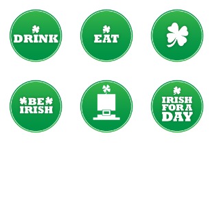 St. Patrick's Day Vector icon sets preview