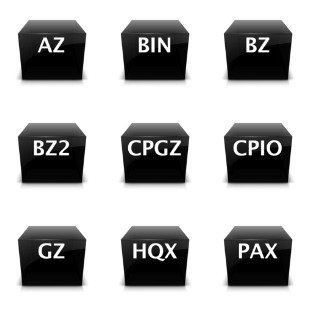 Leopard Archive Files icon sets preview