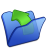 blue, parent, folder icon