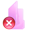 Folder delete icon
