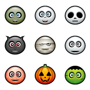 Halloween Avatars icon sets preview