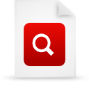 file, document, paper, red icon
