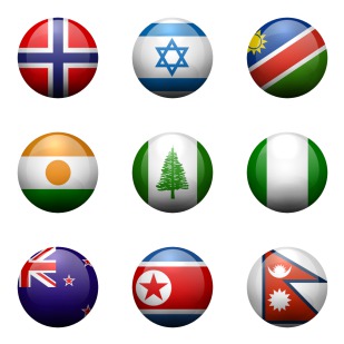 Flags of the World icon sets preview