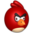 Bird red icon