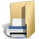 folder, print, printer icon