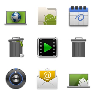 Android Style icon sets preview