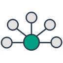 communication, network, api, interaction, integration, connection icon