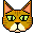 Orange tabby cat icon
