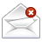 message, letter, email, delete, mail, del, remove, envelop icon