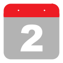 time, hovytech, calendar, schedule, second, event, two icon