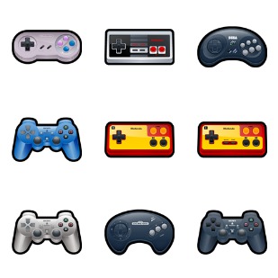 Gaming icon sets preview