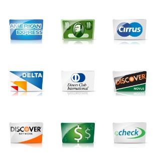 Credit Card icon sets preview