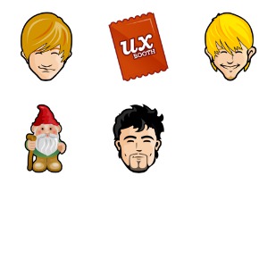 Trendy Guys icon sets preview