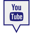 youtube, play, social, media, logo icon