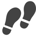 foot sign icon