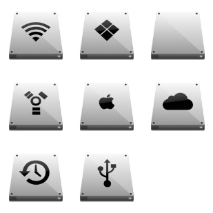 Platinum Drives icon sets preview