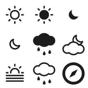 Meteocons icon sets preview