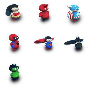 Archigraphs Super Heroes icon sets preview