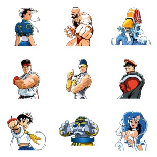 Capcom Fighting Evolution icon sets preview