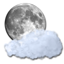 cloud, moon icon