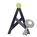 key, antenna icon